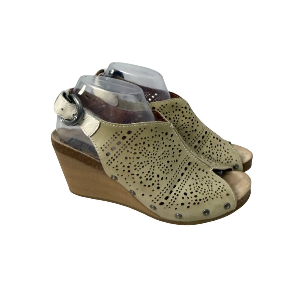 Pikolinos Benissa Wedge Sandals Womens Size 10.5-11 US Ankle Buckle 41